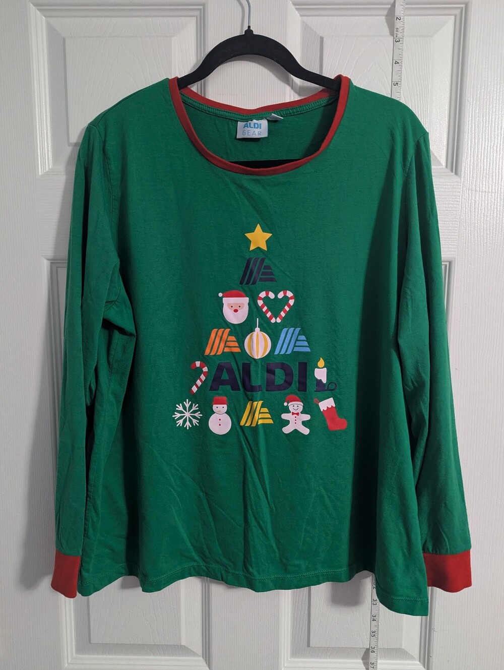 ALDI Green Holiday Long Sleeve Tee